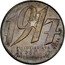 Poland 10 Zlotych (October Revolution. Trial Strike) KM# Pr159 1917 PIĘĆDZIESIĄTA ROCZNICA REWOLUCJI PAŹDZIERNIKOWEJ PRÓBA coin reverse