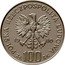 Poland 100 Zlotych Jan Kochanowski. Trial Strike 1980 MW Proof KM# Pr403 POLSKA RZECZPOSPOLITA LUDOWA 19 80 MW ZŁ 100 ZŁ coin obverse