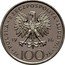 Poland 100 Zlotych Kazimierz Pulaski. Trial Strike 1976 KM# Pr280 POLSKA RZECZPOSPOLITA LUDOWA 19 76 MW ZŁ 100 ZŁ coin obverse