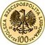 Poland 100 Zlotych (Mikolaj Kopernik bust. Trial Strike) POLSKA RZECZPOSPOLITA LUDOWA 19 73 MW ZŁ 100 ZŁ coin obverse