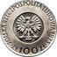 Poland 100 Zlotych (Mikolaj Kopernik. Trial Strike) KM# Pr220 POLSKA RZECZPOSPOLITA LUDOWA 1973 MW ZŁ 100 ZŁ coin obverse