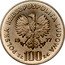 Poland 100 Zlotych Wawel Castle of Krakow. Trial Strike 1977 MW KM# Pr307 POLSKA RZECZPOSPOLITA LUDOWA 19 77 MW ZŁ 100 ZŁ coin obverse