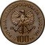 Poland 100 Zlotych Wladyslaw Reymont. Trial Strike 1977 KM# Pr302 POLSKA RZECZPOSPOLITA LUDOWA 19 77 MW ZŁ 100 ZŁ coin obverse