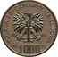 Poland 1000 Zlotych 40th Anniversary of United Nations. Trial Strike 1985 KM# Pr523 POLSKA RZECZPOSPOLITA LUDOWA 19 85 MW ZŁ 1000 ZŁ coin obverse