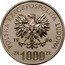 Poland 1000 Zlotych (Environmental Protection. Owl. Trial Strike) KM# Pr548 POLSKA RZECZPOSPOLITA LUDOWA 19 86 MW ZŁ 1000 ZŁ coin obverse