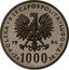 Poland 1000 Zlotych Environmental Protection. Swan. Trial Strike 1984 KM# Pr508 POLSKA RZECZPOSPOLITA LUDOWA 19 84 MW ZŁ 1000 ZŁ coin obverse
