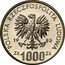 Poland 1000 Zlotych Queen Jadwiga 1988 KM# Pr578 POLSKA RZECZPOSPOLITA LUDOWA 19 88 MW ZŁ 1000 ZŁ coin obverse