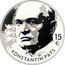 Estonia 15 Euro Konstantin Pats 2024  Proof KONSTATIN PÄTS 15 € coin reverse
