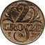 Poland 2 Grosze (Trial Strike) 2 GROSZE 27/X MJ 26 coin reverse
