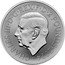 UK 2 Pounds (Britannia and ocean wave. Reverse Frosted) MJ CHARLES III D G REX F D 2 POUNDS 2024 coin obverse
