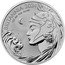 UK 2 Pounds (Britannia and ocean wave. Reverse Frosted) H BRITANNIA 2024 1 OZ 999 FINE SILVER coin reverse