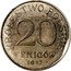 Poland 20 Fenigow (Pattern Coin) KROLESTWO POLSKIE 20 FENIGOW 1917 coin reverse