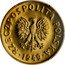 Poland 20 Groszy Trial Strike 1949 KM# Pr13 RZECZPOSPOLITA POLSKA 1949 coin obverse