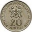 Poland 20 Zlotych International Year of the Child. Trial Strike 1979 MW POLSKA RZECZPOSPOLITA LUDOWA 1979 MW 20 ZŁOTYCH coin obverse