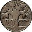 Poland 20 Zlotych The Tree. Trial Strike 1964 MW KM# Pr122 20 ZŁOTYCH PRÓBA coin reverse