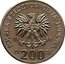 Poland 200 Zlotych World Cup. Trial Strike 1985 KM# Pr512 POLSKA RZECZPOSPOLITA LUDOWA 19 85 MW ZŁ 200 ZŁ coin obverse