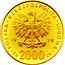 Poland 2000 Zlotych Duke Mieszko. Trial Strike 1979 MW KM# Pr373 POLSKA RZECZPOSPOLITA LUDOWA 19 79 MW ZŁ 2000 ZŁ coin obverse