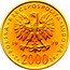 Poland 2000 Zlotych (Duke Mieszko I. Trial Strike) KM# Pr374 POLSKA RZECZPOSPOLITA LUDOWA 19 79 MW ZŁ 2000 ZŁ coin obverse