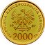 Poland 2000 Zlotych (Papal Visit. Trial Strike) KM# Pr571 POLSKA RZECZPOSPOLITA LUDOWA 19 87 MW ZŁ 2000 ZŁ coin obverse