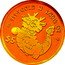 Cook Islands 5 Dollars Charles III Dragon 2024  9999 GOLD 1/30TH OZ $5 coin reverse