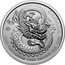 Canada 5 Dollars (Lucky Dragon. Without regnal dates) SN 9999 FINE SILVER 1 OZ ARGENT PUR 9999 coin reverse