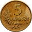 Poland 5 Groszy (Circulation Coin Trial Strike) KM# Pr29 5 GROSZY PRÓBA coin reverse