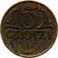 Poland 5 Groszy Trial Strike 1923 KM# Pn248 5 GROSZY 12/IV 24 SW coin reverse