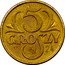 Poland 5 Groszy (Visit of President St. Wojciechowski.Trial Strike) X# 12 5 GROSZY 12 IV 24 SW coin reverse