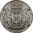 Poland 5 Gulden (Marienkirche. Danzig Coin) KM# 156 1932 coin reverse