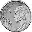 UK 5 Pence (Britannia and ocean wave. Reverse frosted) H BRITANNIA 2024 1/40 OZ 999 FINE SILVER coin reverse