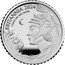 UK 5 Pence Britannia and ocean wave 2024 Proof H BRITANNIA 2024 1/40 OZ 999 FINE SILVER coin reverse