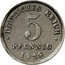 Poland 5 Pfennig (Pattern) 5 PFENNIG 1918 DEUTSCHES REICH coin reverse