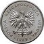 Poland 5 Zlotych Trial Strike 1989 MW Próba POLSKA RZECZPOSPOLITA LUDOWA MW 1989 coin obverse