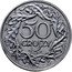 Poland 50 Groszy (Trial Strike. 2nd Eagle Type. German Occupation WW II) 50 GROSZY PRÓBA coin reverse