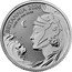 UK 50 Pence Britannia and the ocean wave. Frosted 2024 H BRITANNIA 2024 1/4 OZ 999 FINE GOLD coin reverse