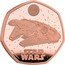 UK 50 Pence Millennium Falcon 2024 Proof STAR WARS™ © & ™ LUCASFILM LTD. coin reverse