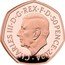 UK 50 Pence (The Winged Keys) CHARLES III D G REX F D 50 PENCE 2024 MJ coin obverse