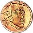 Poland 50 Zlotych Fryderyk Chopin right. Trial Strike without Proba 1972 MW Proof FRYDERYK CHOPIN coin reverse