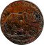 UK 1/2 Penny (Middlesex. Pidcock's. Elephant & Rhino) EXETER CHANGE STRAND LONDON coin reverse