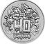 Tuvalu 1 Dollar (40th Anniversary of the Teenage Mutant Ninja Turtles) 40 YEARS TEENAGE MUTANT NINJA TURTLES © 2024 VIACOM OVERSEAS HOLDING C.V. coin reverse