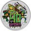Tuvalu 1 Dollar (Teenage Mutant Ninja Turtles. Coloured) 40 YEARS TEENAGE MUTANT NINJA TURTLES © 2024 VIACOM OVERSEAS HOLDING C.V. coin reverse