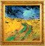 Niue 1 Dollar (Vincent Van Gogh 170th Anniversary. Wheatfield with Crows)  coin reverse