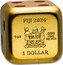 Fiji 1 Dollar (Year Of The Dragon Dice. Gilded) REREVAKA NA KALOU KA DOKA NA TUI 1OZ .999 FINE SILVER FIJI 2024 1 DOLLAR coin obverse