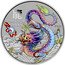 Australia 1 Dollar Year of the Dragon. Iridescent Dragon 2024 P125 In Sets only 2024 DRAGON P125 龍 coin reverse