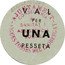 Spain 1 Peseta (Aiguestoses del Llobregat. Light Greenish Blue) VAL PER UNA PESSETA AJUNTAMENT - AIGUES TOSSES DEL LLOBREGAT CONSELLERIA DE SANITAT I ASSISTENCIA SOCIAL coin reverse