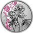 Austria 10 Euro Peony. Colored 2024   coin reverse