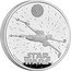 UK 10 Pounds Star Wars. X-Wing 2024 Proof STAR WARS™ ©&™ LUCASFILM LTD. coin reverse