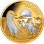 Niue 100 Dollars (Fairy Penguin) AUSTRALIA AT NIGHT FAIRY PENGUIN coin reverse