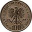 Poland 100 Zlotych Henryk Wieniawski. Trial Strike 1979 MW KM# Pr347 POLSKA RZECZPOSPOLITA LUDOWA 19 79 MW ZŁ 100 ZŁ coin obverse