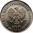 Poland 100 Zlotych (Wladyslaw Reymont. Trial Strike) KM# Pr300 POLSKA RZECZPOSPOLITA LUDOWA 19 77 MW ZŁ 100 ZŁ coin obverse